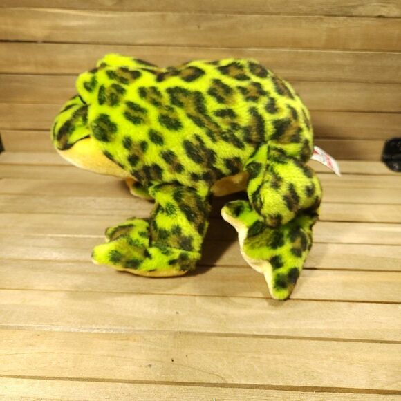 Ganz Webkinz Bullfrog Plush Stuffed Green Frog Animal HM114 No Code Toy - Picture 3 of 5